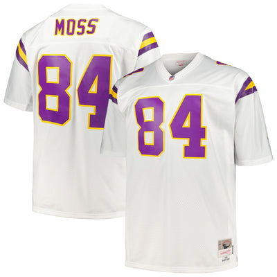 Minnesota Vikings Randy Moss Mitchell & Ness White Big & Tall 1998 Legacy Retired Player Jersey