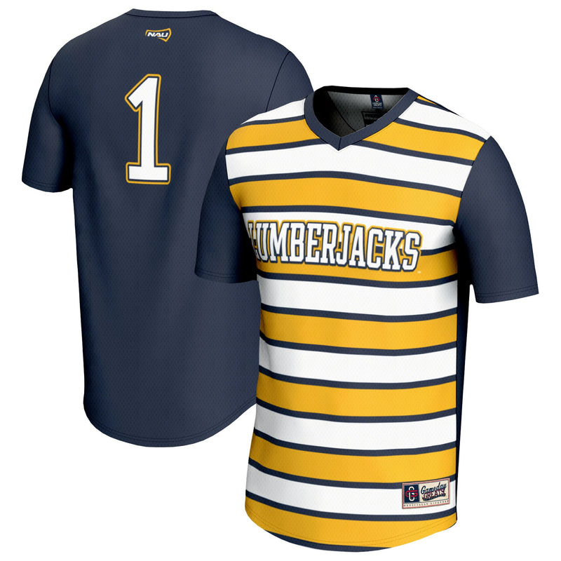 #1 Northern Arizona Lumberjacks GameDay Greats Lightweight Soccer Fashion Jersey - Navy