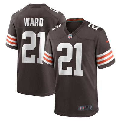 Cleveland Browns Denzel Ward Nike Brown Game Jersey