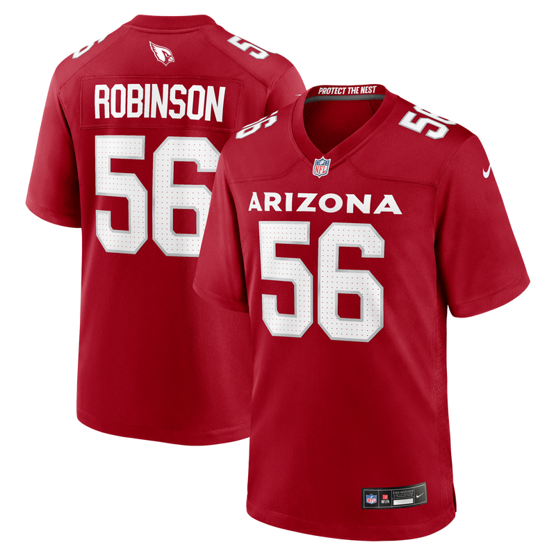 Arizona Cardinals Darius Robinson Nike Cardinal Team Game Jersey