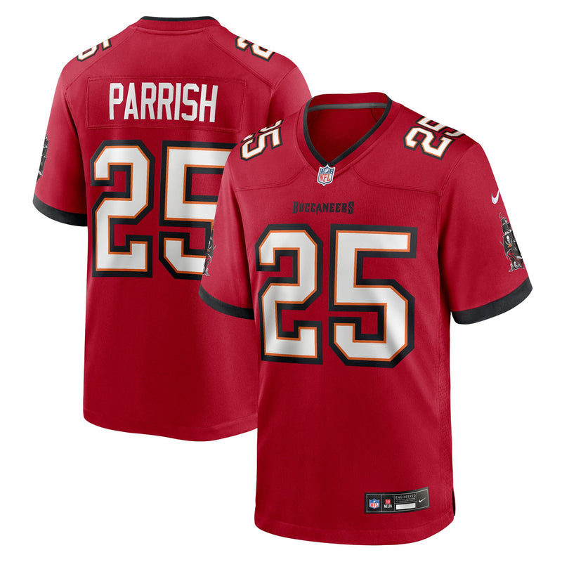 Tampa Bay Buccaneers Jacob Parrish Nike Red Team Game Jersey