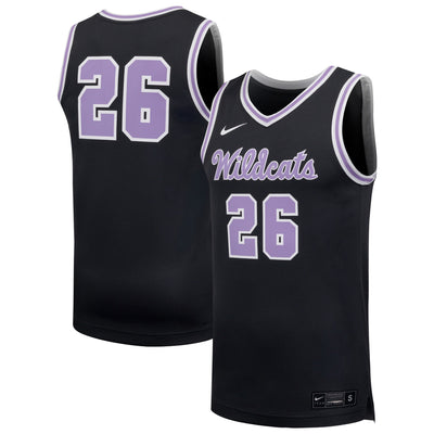 #26 Kansas State Wildcats Nike Replica Basketball Jersey - Anthracite