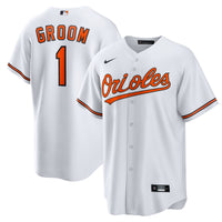 Baltimore Orioles Nike White #1 Groom Home Replica Jersey