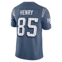 New England Patriots Hunter Henry Nike Storm Blue 2025 Rivalries Collection Stitched Limited Jersey