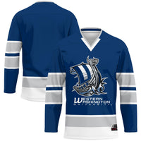 Western Washington Vikings GameDay Greats Hockey Jersey - Navy