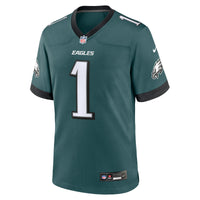 Philadelphia Eagles Jalen Hurts Nike Midnight Green Team Game Jersey
