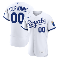 Kansas City Royals Nike White Home Authentic Custom Jersey