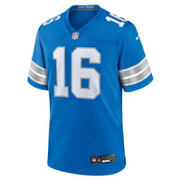 Detroit Lions Jared Goff Nike Blue Game Jersey
