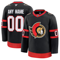 Ottawa Senators Fanatics Black Home Premium Custom Jersey