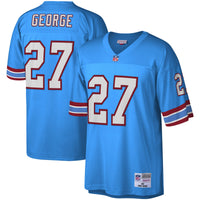 Houston Oilers Eddie George Mitchell & Ness Light Blue Legacy Replica Jersey