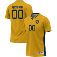 West Virginia Mountaineers GameDay Greats Pick-A-Player NIL Lightweight Soccer Jersey - Gold