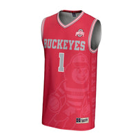 #1 Ohio State Buckeyes GameDay Greats Lightweight Icon Print Basketball Jersey - Scarlet