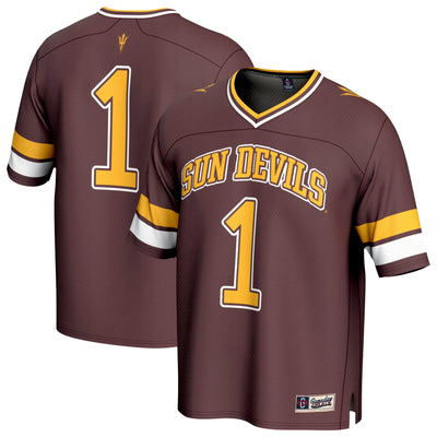 GameDay Greats Maroon #1 Arizona State Sun Devils Lightweight Collegiate Football Fashion Jersey