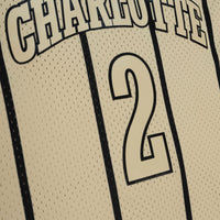 Charlotte Hornets Mitchell & Ness Larry Johnson 1992 Swingman Jersey - Khaki