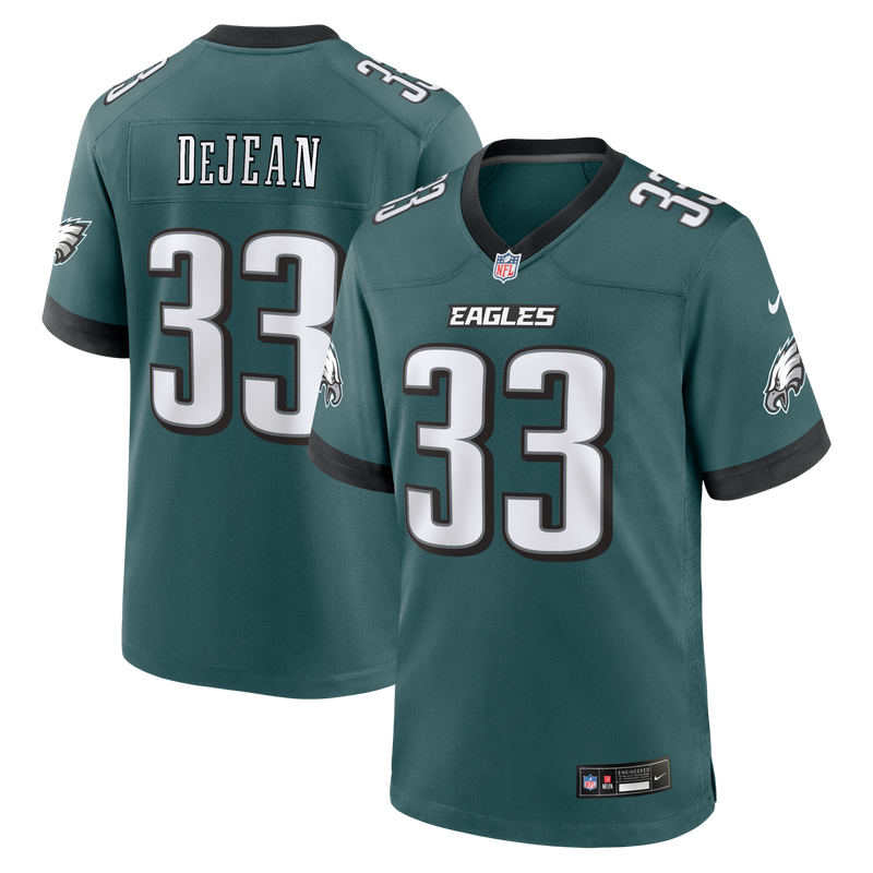 Philadelphia Eagles Cooper DeJean Nike Midnight Green Team Game Jersey