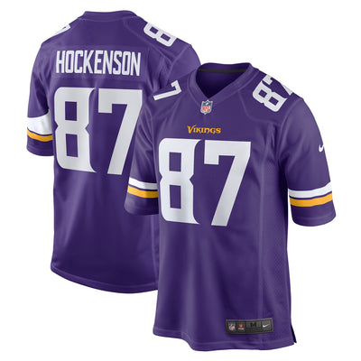 Minnesota Vikings T.J. Hockenson Nike Purple Game Player Jersey