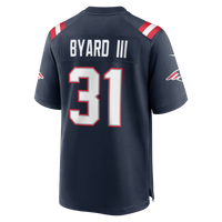 New England Patriots Kevin Byard III Nike Navy Team Game Jersey