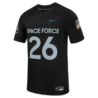 Air Force Falcons Nike Space Force Replica Football Jersey - Black