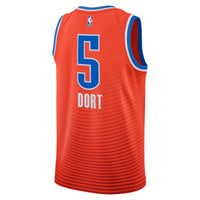 Oklahoma City Thunder Jordan Statement Edition Swingman Jersey - Orange - Luguentz Dort