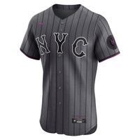 New York Mets Juan Soto Nike Gray City Connect Elite Jersey