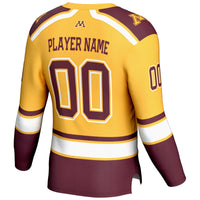 Minnesota Golden Gophers GameDay Greats NIL Pick-A-Player Hockey Jersey - Gold