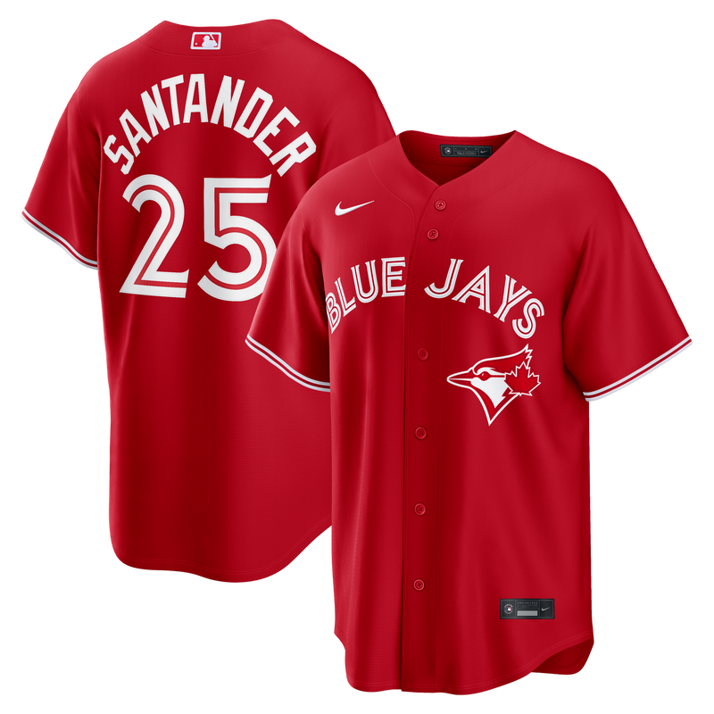 Toronto Blue Jays Anthony Santander Nike Red Canada Day Replica Jersey
