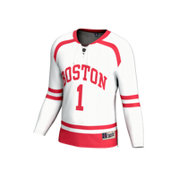 Boston University GameDay Greats Lightweight Collegiate Hockey Fashion Jersey - White