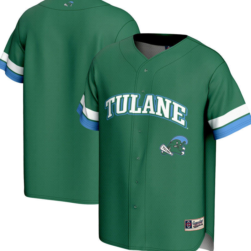 Tulane Green Wave GameDay Greats Spirit Baseball Jersey - Green