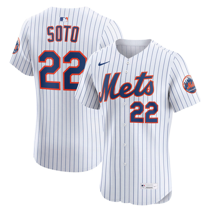 New York Mets Juan Soto Nike White Home Elite Jersey