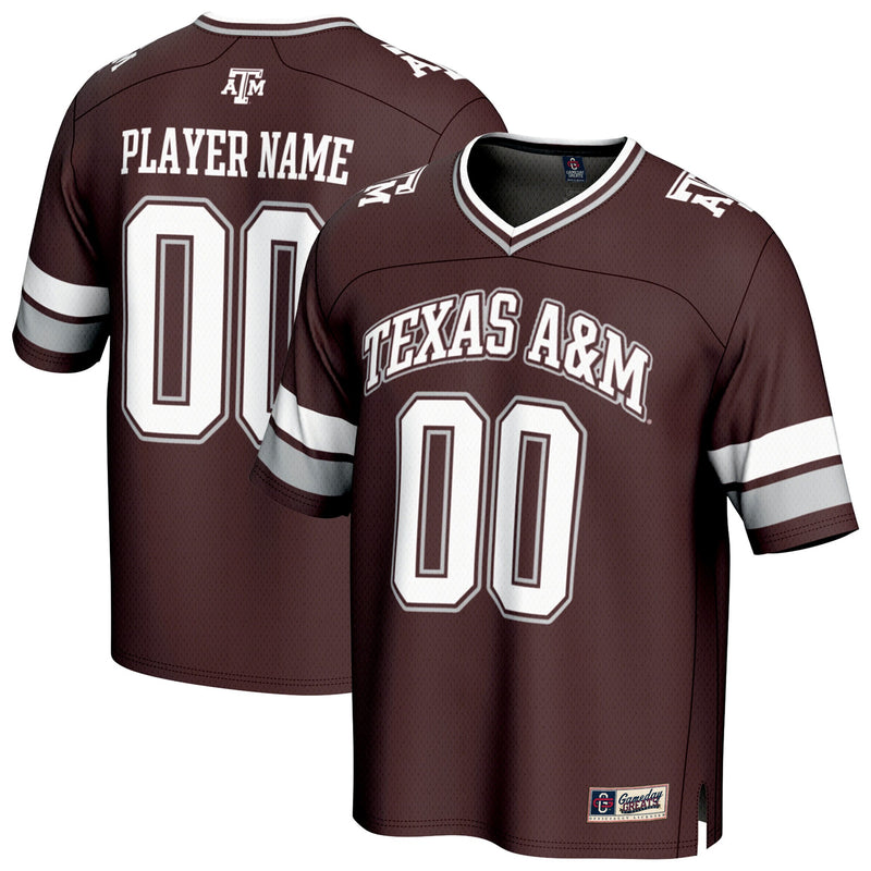 Texas A&M Aggies GameDay Greats NIL Pick-A-Player Football Fashion Jersey - Maroon
