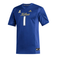 #1 Tulsa Golden Hurricane adidas Replica Football Jersey - Royal
