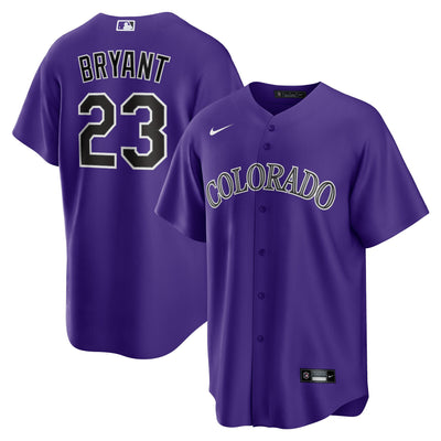 Colorado Rockies Kris Bryant Nike Purple Alternate Replica Player Jersey