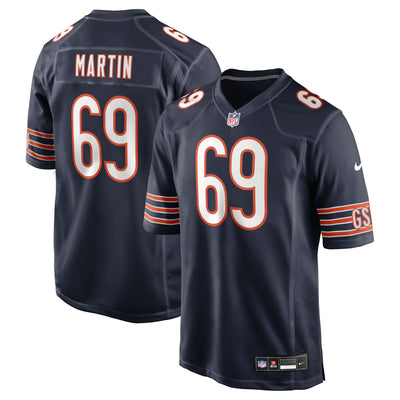 Chicago Bears Jeremiah Martin Nike Navy Team Game Jersey