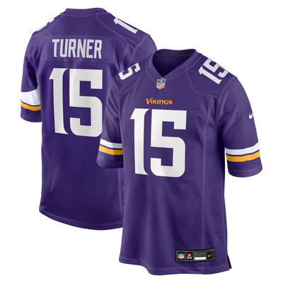 Minnesota Vikings Dallas Turner Nike Purple Game Jersey