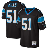 Carolina Panthers Sam Mills Mitchell & Ness Black Legacy Replica Jersey