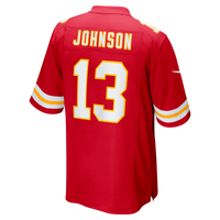 Kansas City Chiefs Nazeeh Johnson Nike Red Game Player Jersey