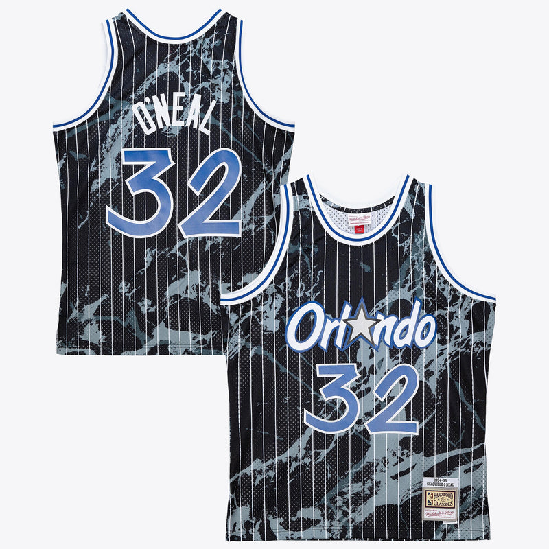 Orlando Magic Mitchell & Ness Shaquille O'Neal 1994 Team Marble Swingman Jersey - Black