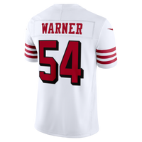 San Francisco 49ers Fred Warner Nike White Alternate Vapor F.U.S.E. Stitched Limited Jersey