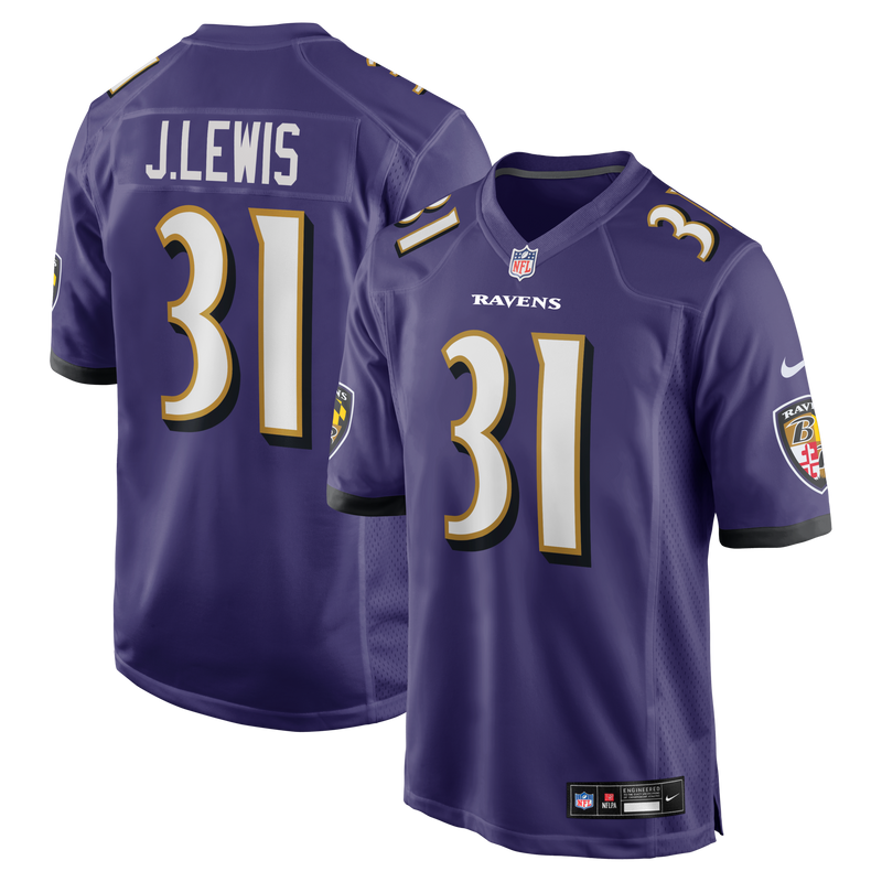 Baltimore Ravens Jamal Lewis Nike Purple Game Retired Player Jersey