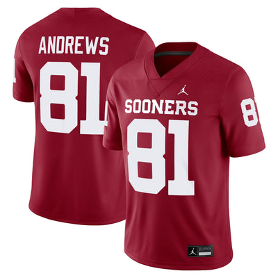 Mark Andrews Oklahoma Sooners Jordan Brand Alumni Player Game Jersey - Crimson