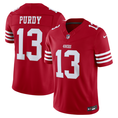 San Francisco 49ers Brock Purdy Nike Scarlet Team Vapor F.U.S.E. Stitched Limited Jersey