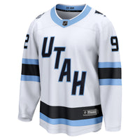 Utah Mammoth Logan Cooley Fanatics White Away Breakaway Player Jersey