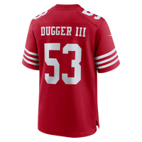 San Francisco 49ers Jaden Dugger Nike Scarlet Team Game Jersey