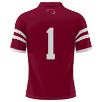 #1 UMass Minutemen GameDay Greats Football Jersey - Maroon