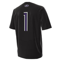 #1 Northwestern Wildcats Under Armour Alternate Replica Football Jersey - Black