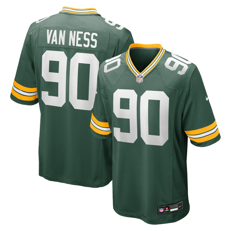 Green Bay Packers Lukas Van Ness Nike Green Game Jersey