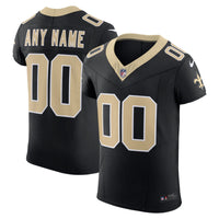 New Orleans Saints Nike Black Vapor F.U.S.E. Elite Custom Jersey