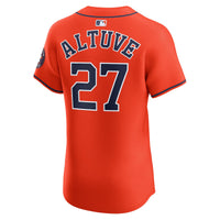 Houston Astros Jose Altuve Nike Orange Alternate Elite Player Jersey