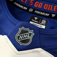 Edmonton Oilers Fanatics Light Beige Alternate Premium Custom Jersey