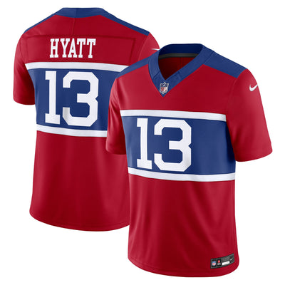 New York Giants Jalin Hyatt Nike Century Red Alternate Vapor F.U.S.E. Limited Jersey